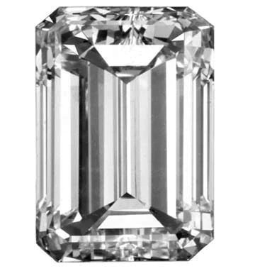 1.25CT J VS1 EMERALD CUT LOOSE NATURAL DIAMOND