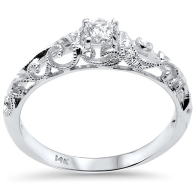 .24ct G SI 14K White Gold Diamond Engagement Ring Size 6.5