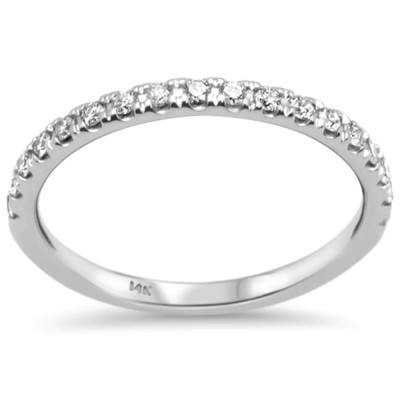 .26ct G SI 14K White Gold Diamond Ladies Diamond Band Ring Size 6.5