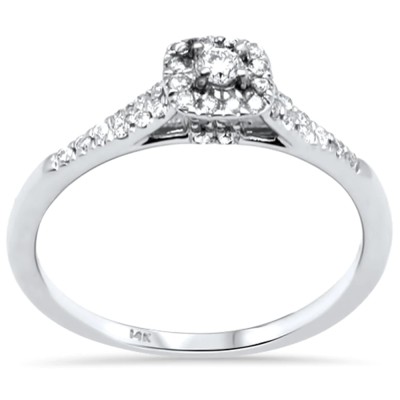 .25ct G SI 14K White Gold Diamond Engagement Ring Size 6.5