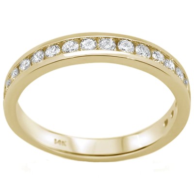 .52ct 14kt Yellow Gold Diamond Band Ring Size 6.5