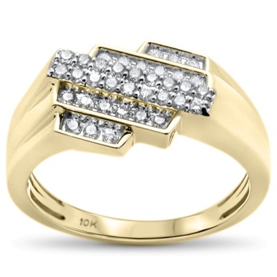 .50CT G SI 10K Yellow Gold Diamond Men's Diamond Band Ring Size 10