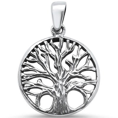Plain Tree Of Life .925 Sterling Silver Pendant