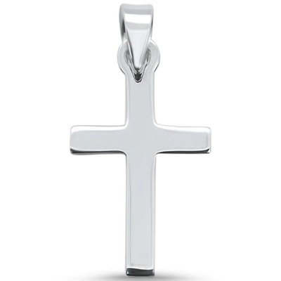 Plain Cross .925 Sterling Silver Pendant