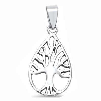 Plain Tree Of Life .925 Sterling Silver Pendant