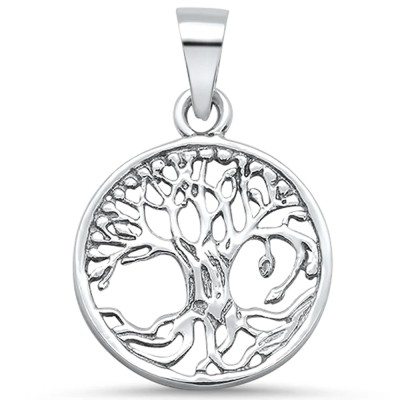 Plain Tree Of Life .925 Sterling Silver Pendant