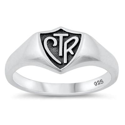"Choose The Right" CTR .925 Sterling Silver Ring Sizes 4-10