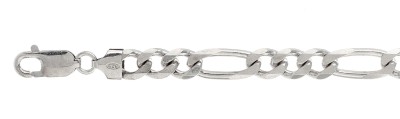 200-8MM Figaro Chain Made In Italy Available In 8"-10 And 16-36" Inches