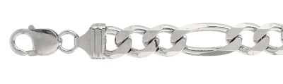 300-11MM Figaro Chain Made In Italy Available In 16"- 30" Inches