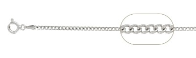 060-2MM Sterling Silver Curb Chain Made In Italy Available In 7"- 30" Inches