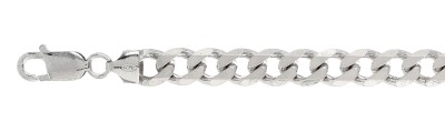 250-10MM Curb Chain .925 Solid Sterling Silver Sizes 8-32"