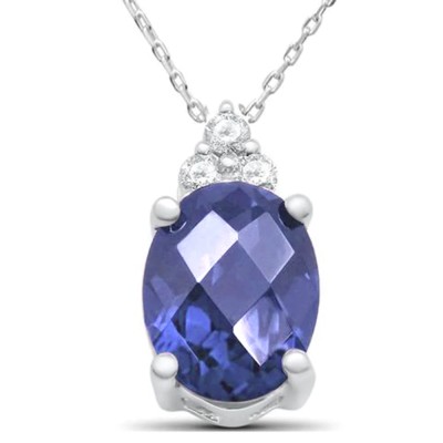 1.55ct 10k White Gold Oval Tan...