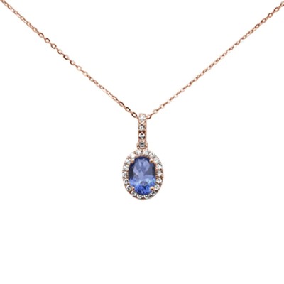 .89ct 14K Rose Gold Natural Ta...