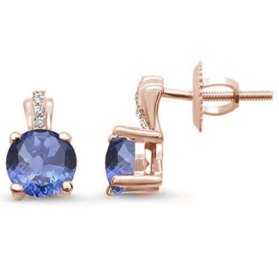 .94ct 10K Rose Gold Round Tanz...