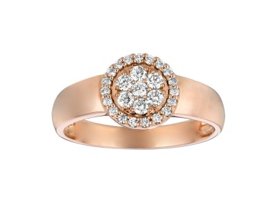 .35ct 14k Rose Gold Diamond Ring