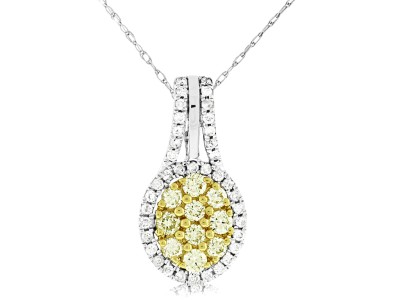 0.47cts Yellow Diamond & 0.24c...